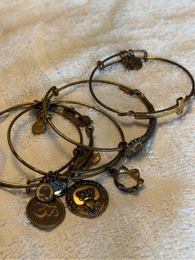 Alex and Ani Gold Bracelet Set of 5